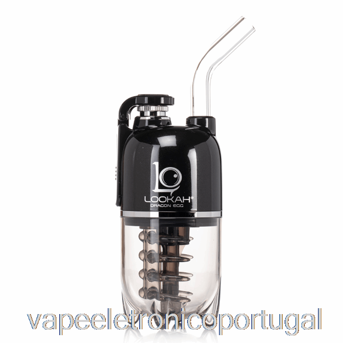 Vape Eletrônico Lookah Dragon Egg E-rig Vapor Kit Preto